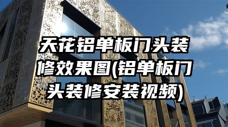 天花铝单板门头装修效果图(铝单板门头装修安装视频)